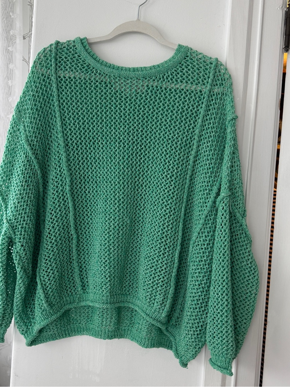 Vintage Havana Open-Knit Green Women's Sweater size s
